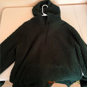 Men's Cozy Sherpa Hoodie - Black
